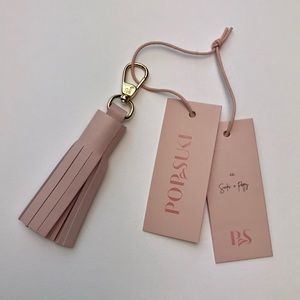 Pop & Suki Leather Tassel Key Chain